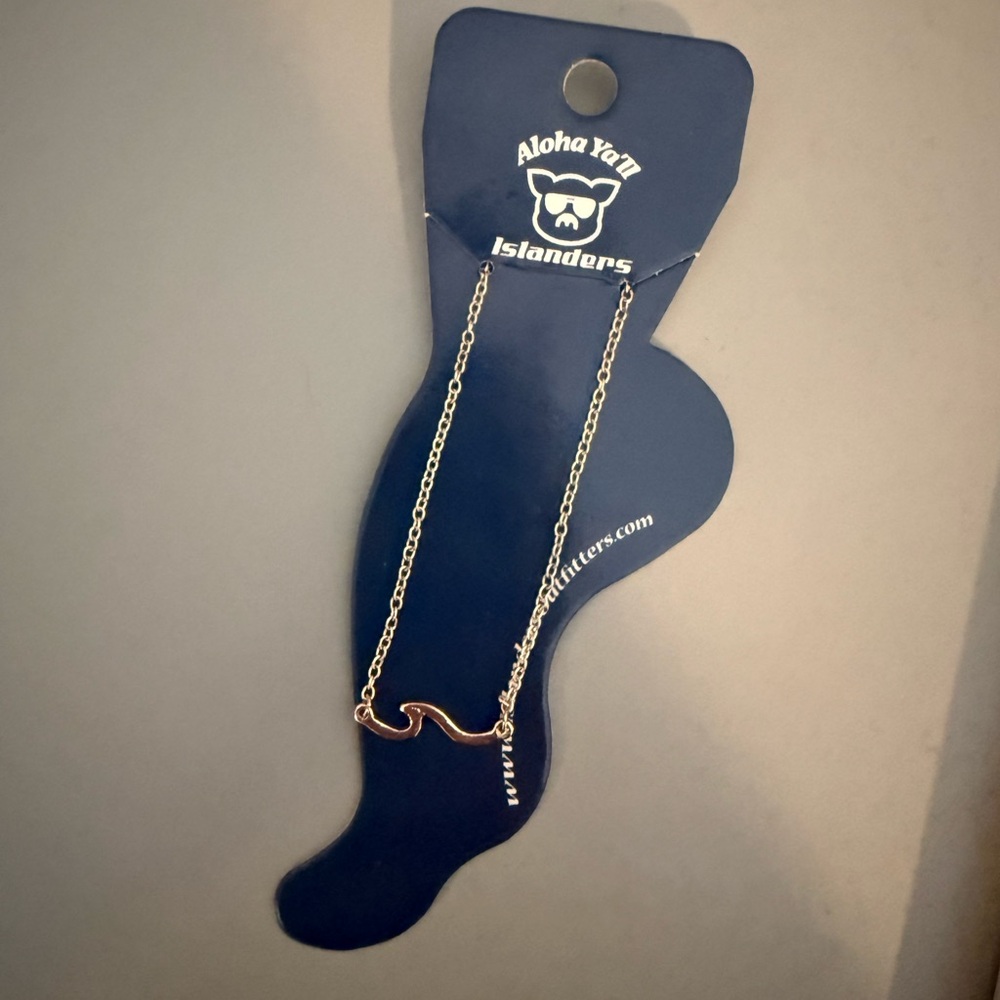 Gold Wave Anklet
